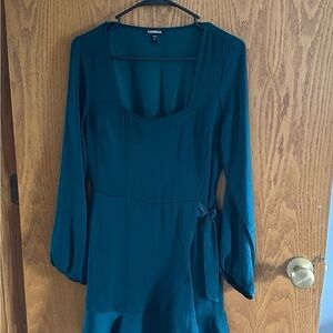 Express Emerald Long Sleeve Dress
